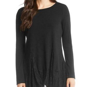 Karen Kane Lace Inset Sweater Nordstrom XS